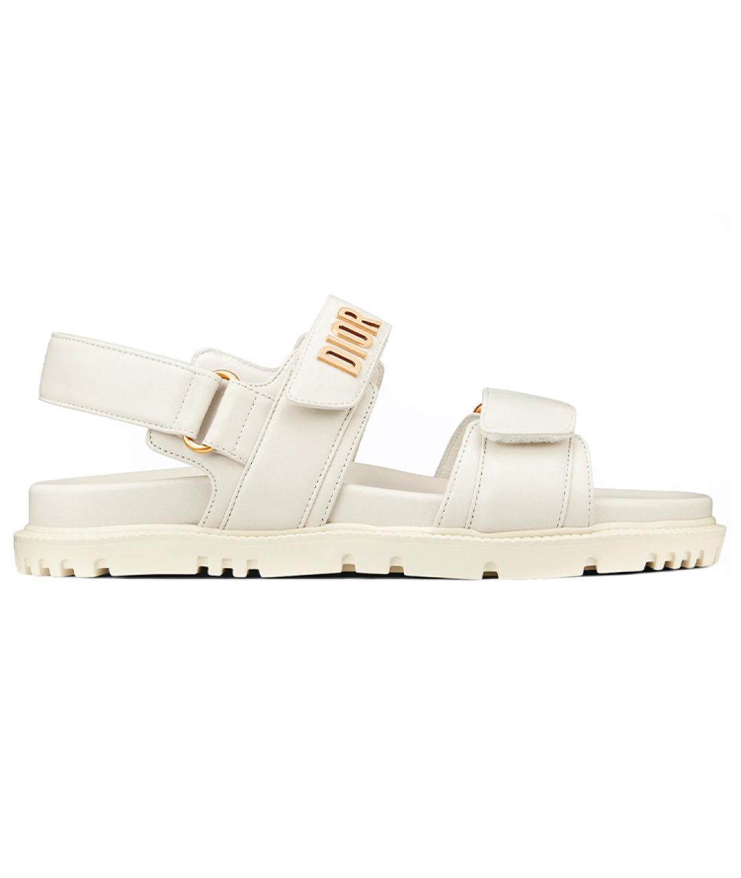 CHRISTIAN DIOR Белые сандалии, фото 1