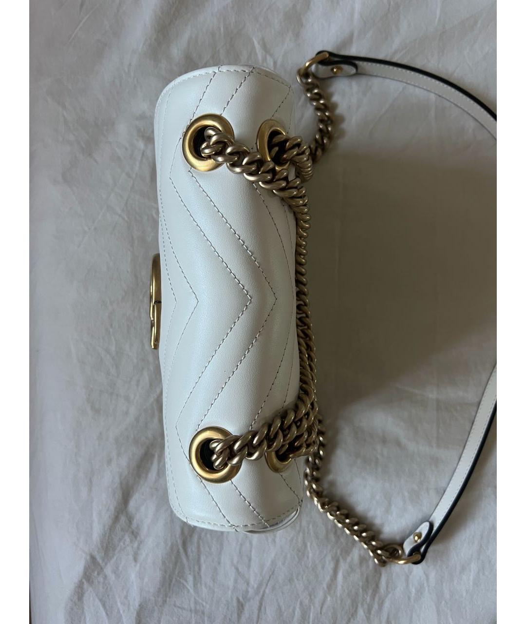 GUCCI Бежевая кожаная сумка через плечо, фото 6