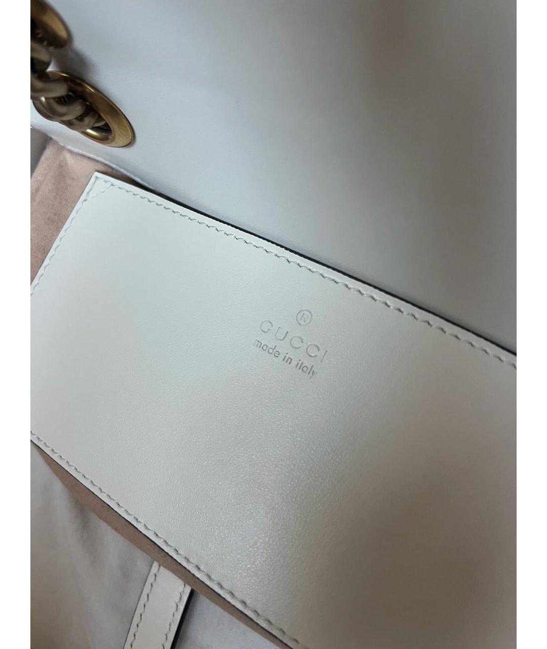 GUCCI Бежевая кожаная сумка через плечо, фото 4