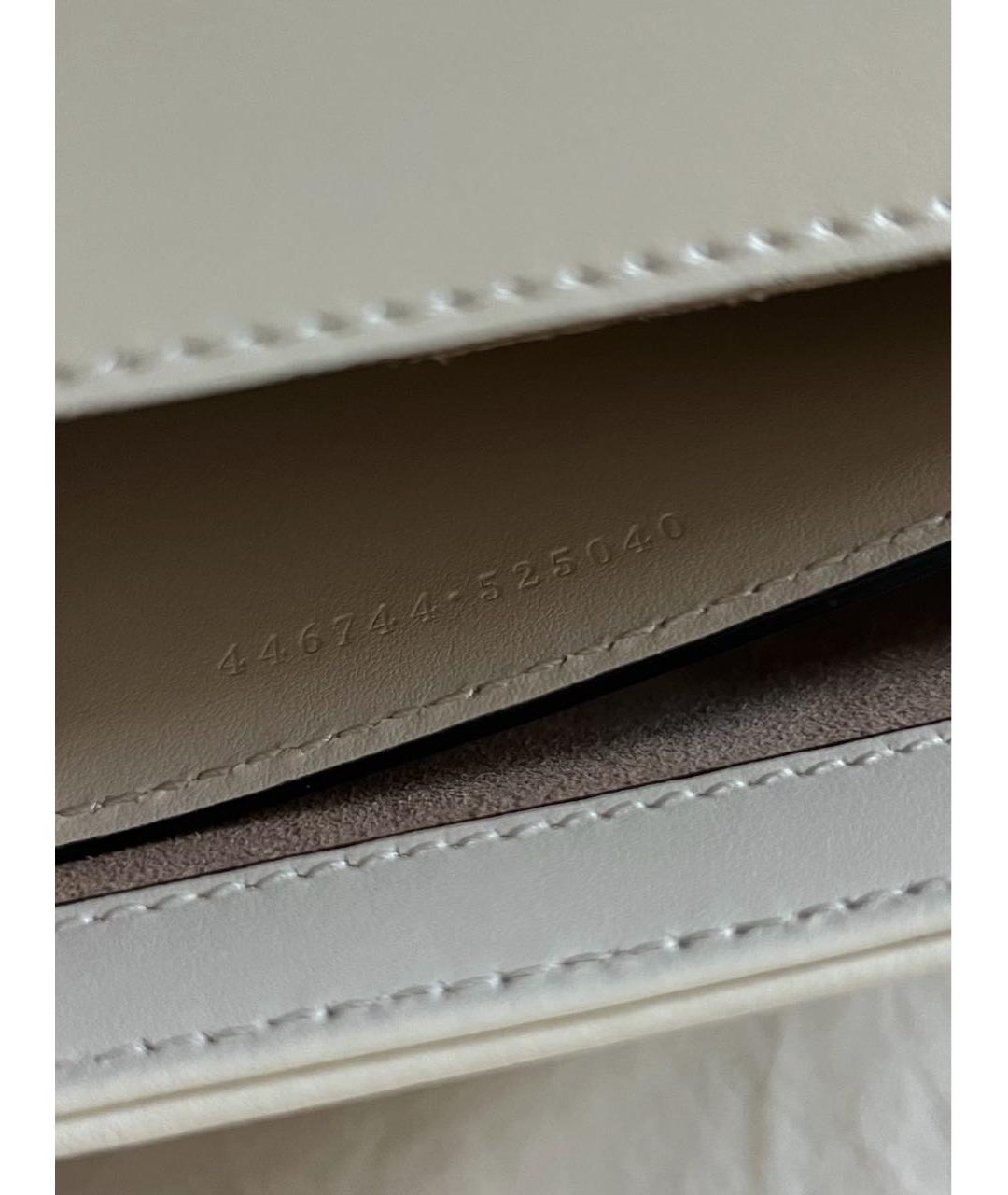 GUCCI Бежевая кожаная сумка через плечо, фото 5