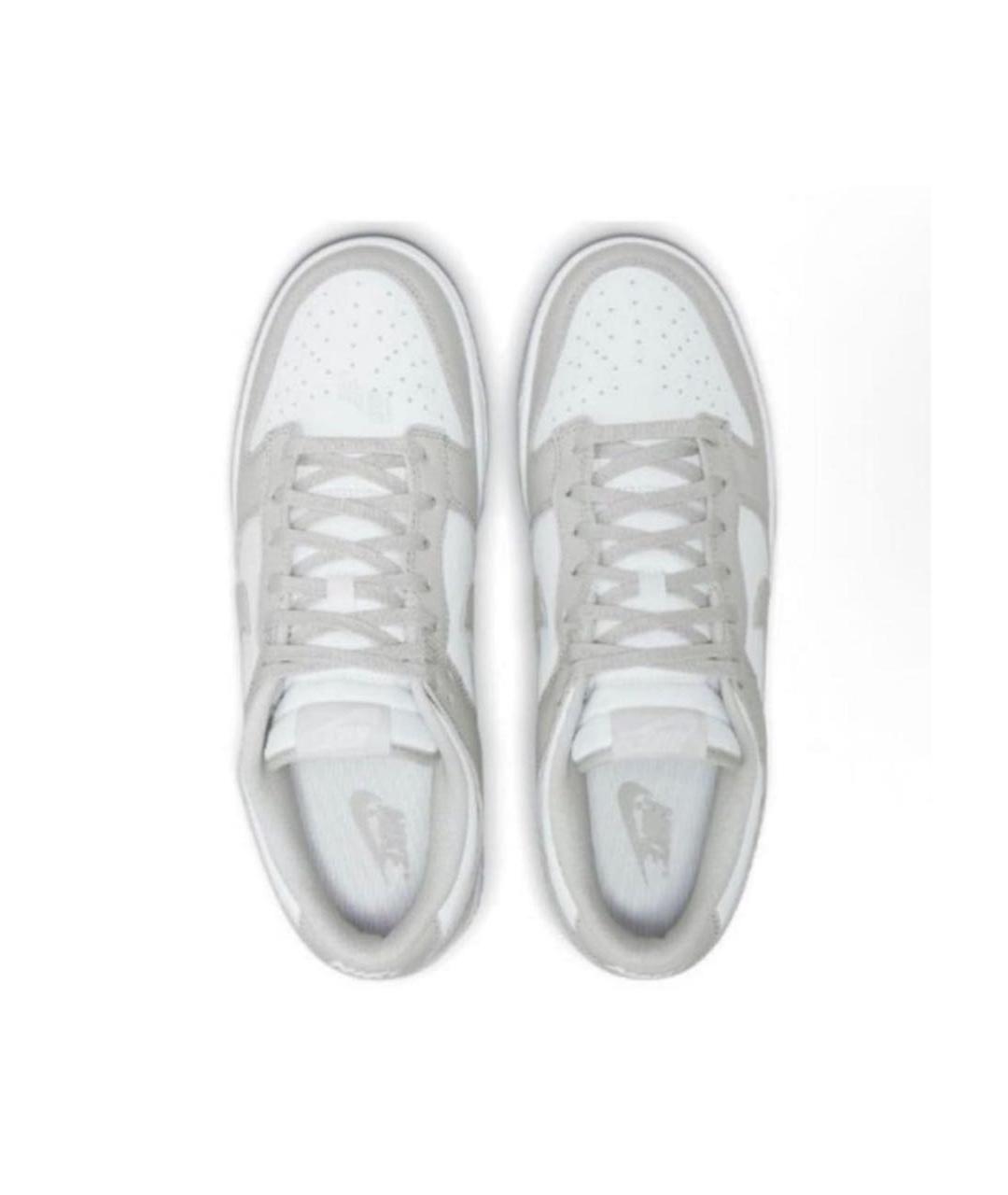 NIKE Серые кожаные низкие кроссовки / кеды, фото 2