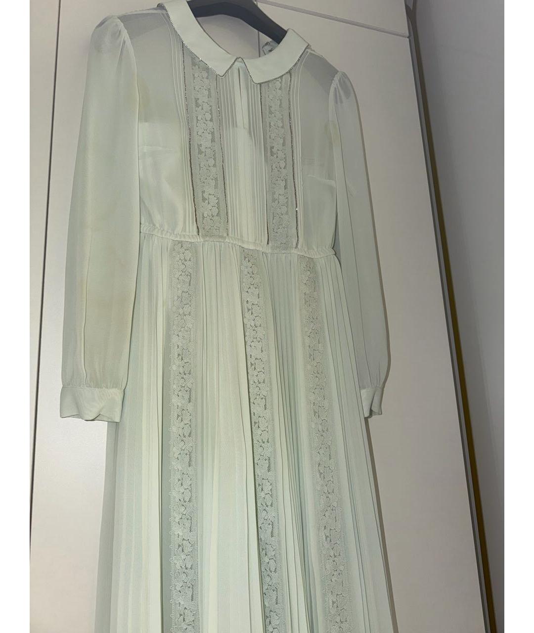 SELF-PORTRAIT Салатовыое полиэстеровое вечернее платье, фото 7