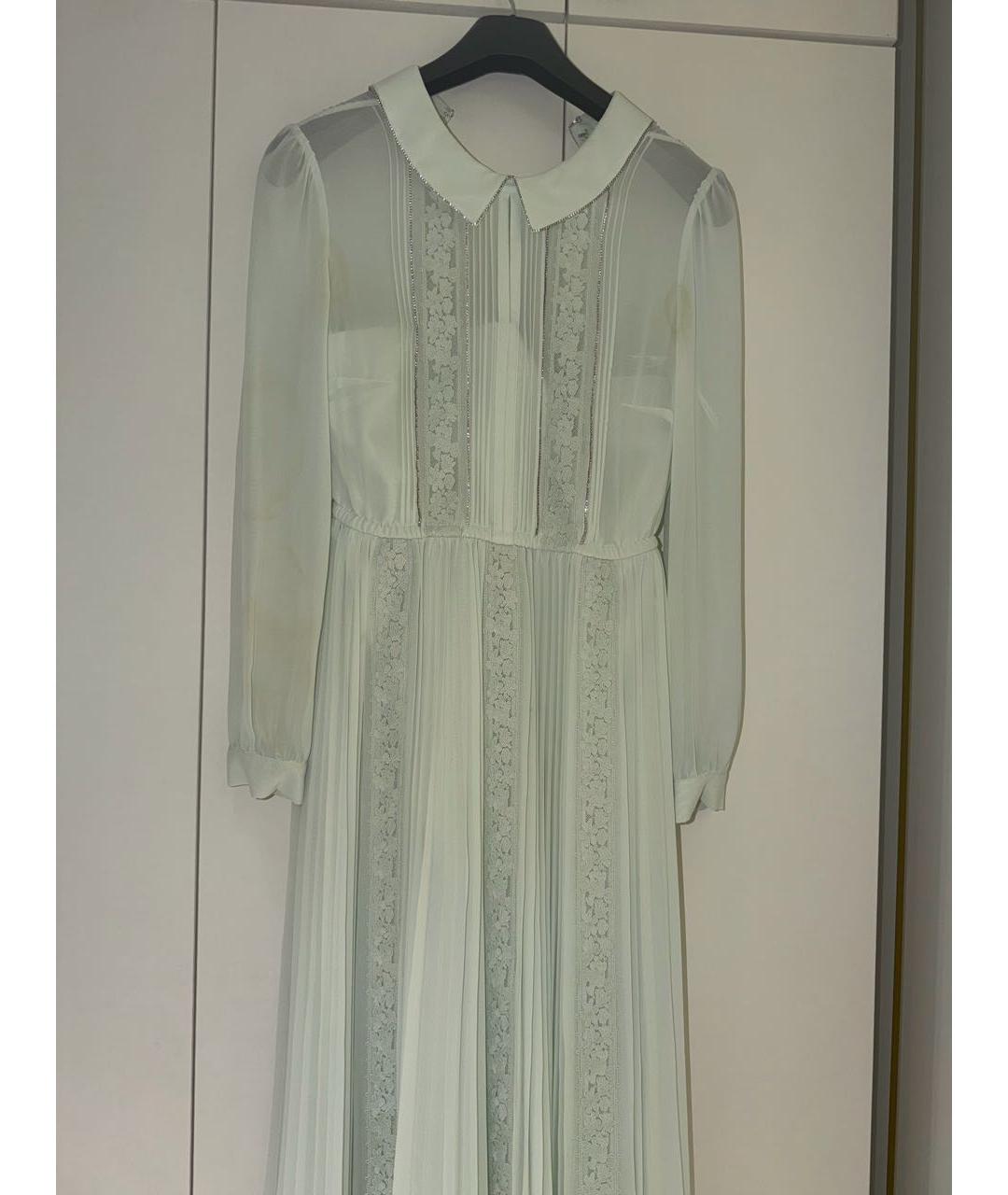 SELF-PORTRAIT Салатовыое полиэстеровое вечернее платье, фото 8