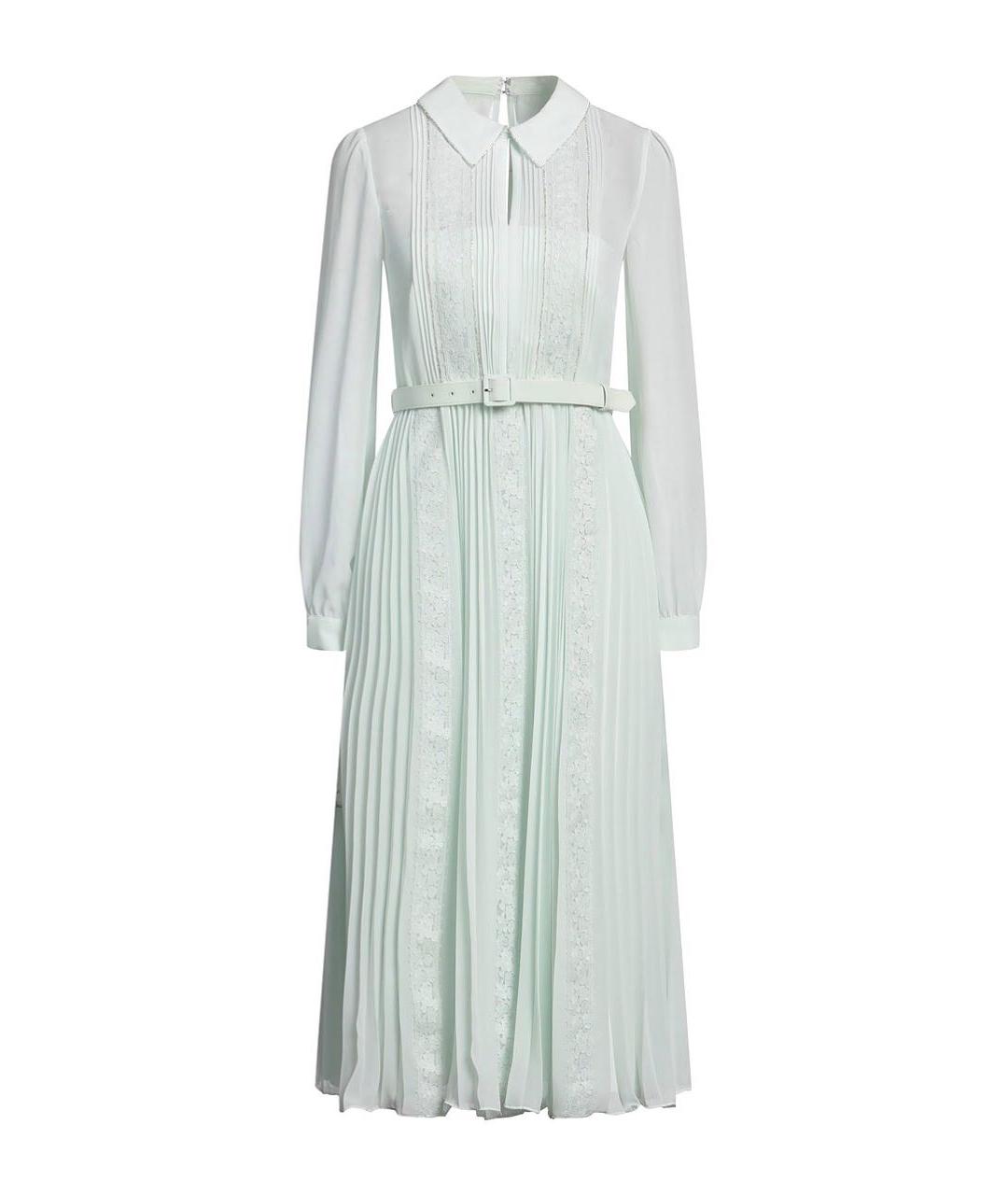 SELF-PORTRAIT Салатовыое полиэстеровое вечернее платье, фото 1