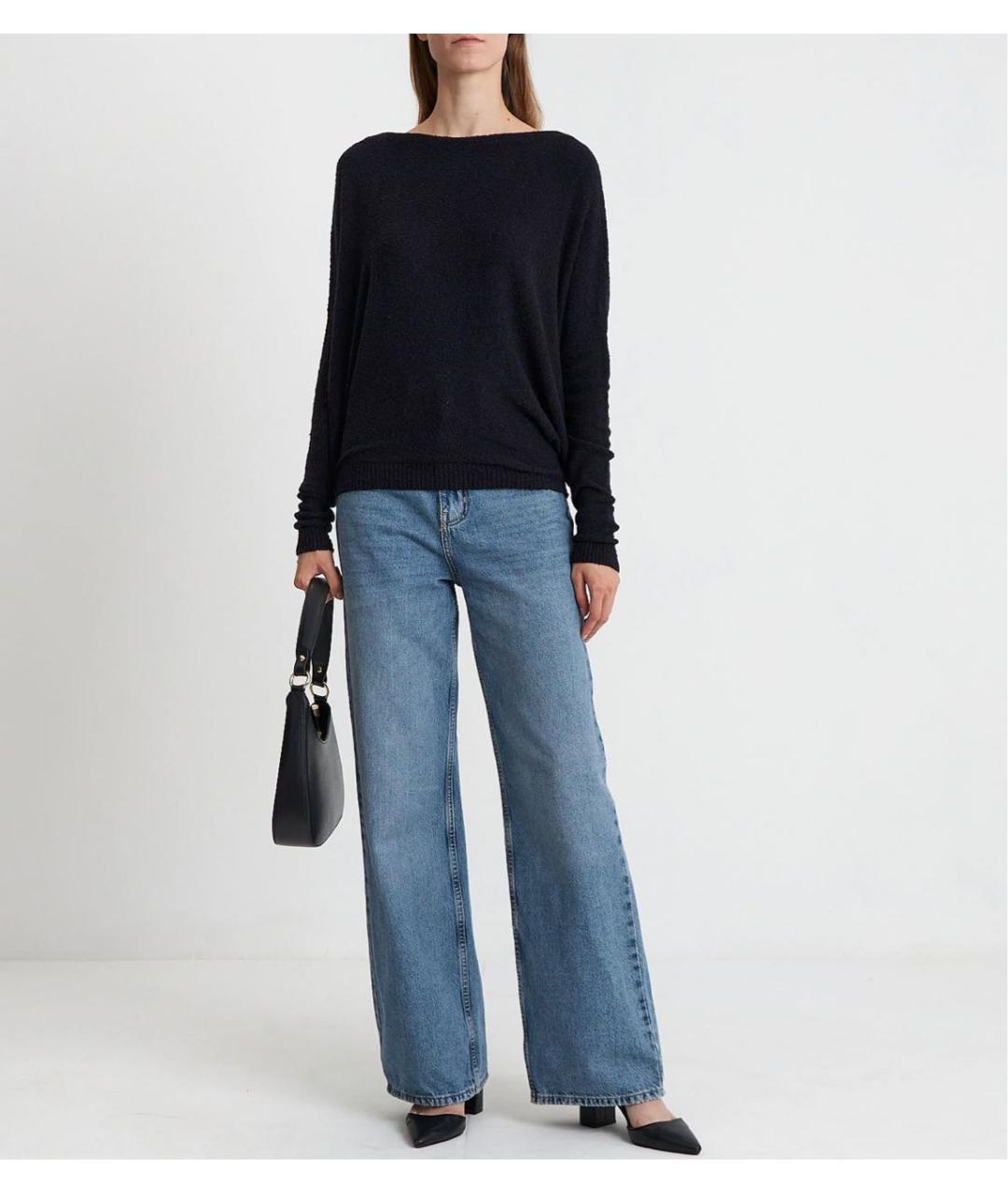 TOM FORD Темно-синий шелковый джемпер / свитер, фото 3