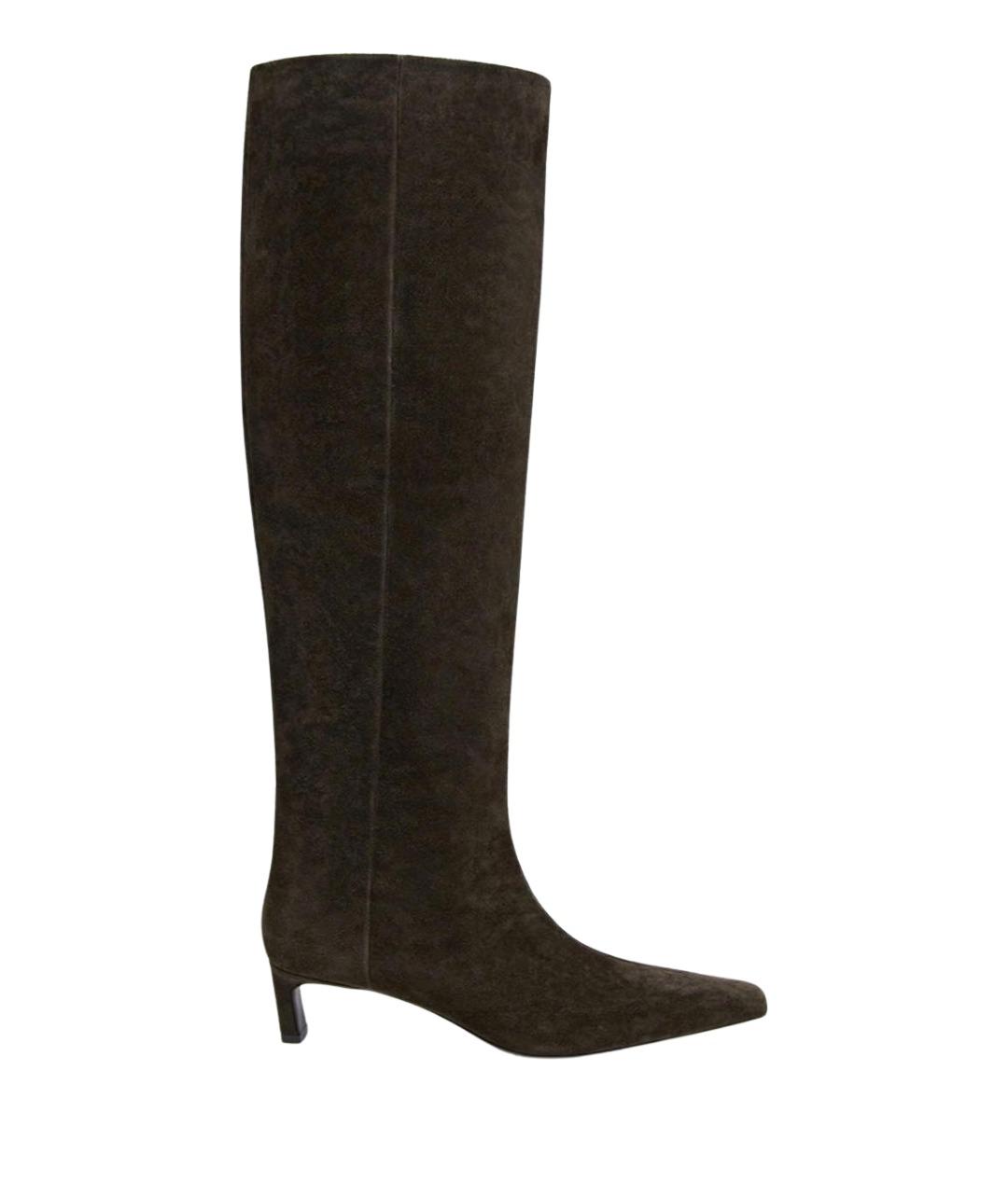 12 STOREEZ Хаки замшевые сапоги, фото 1