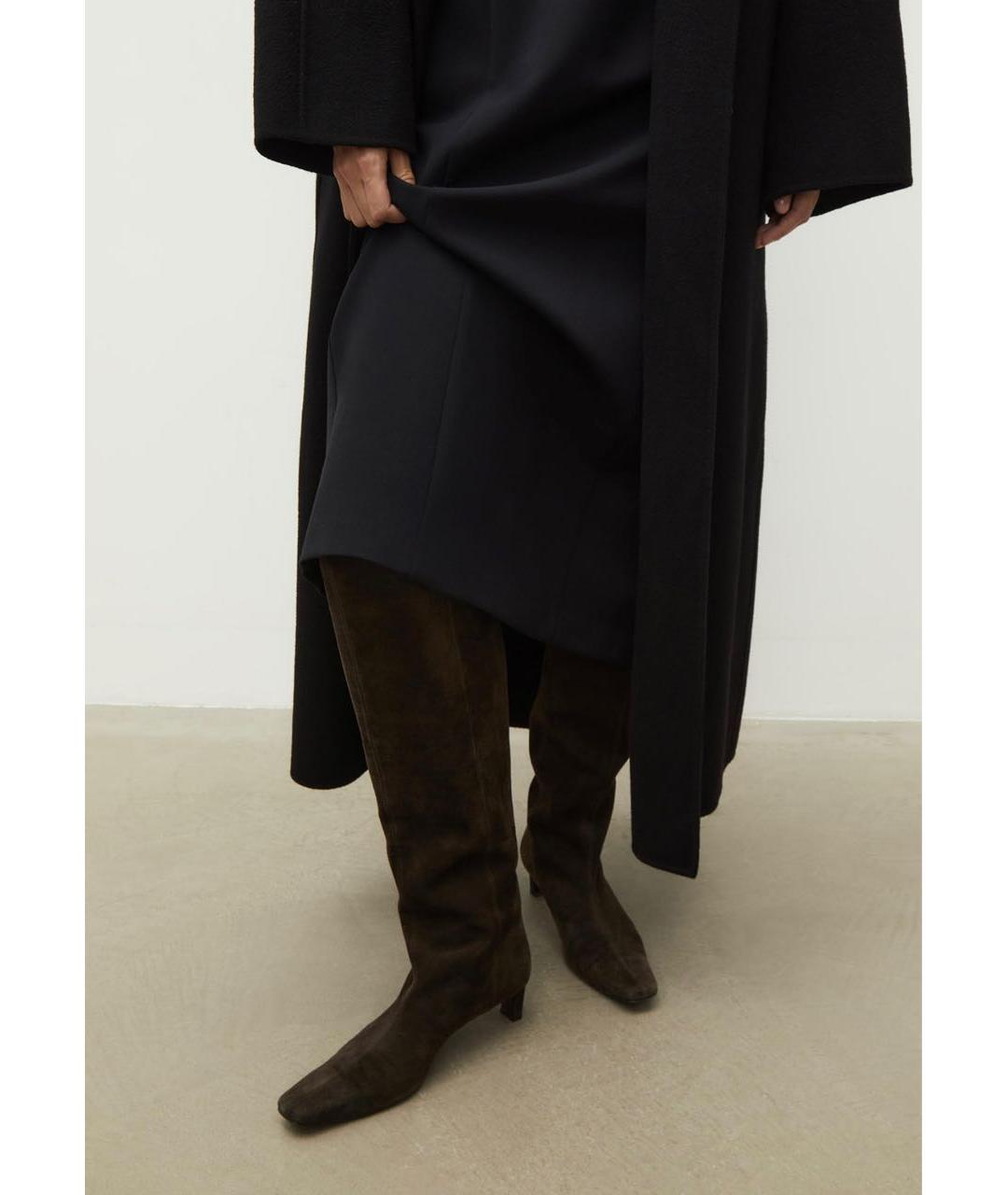 12 STOREEZ Хаки замшевые сапоги, фото 7