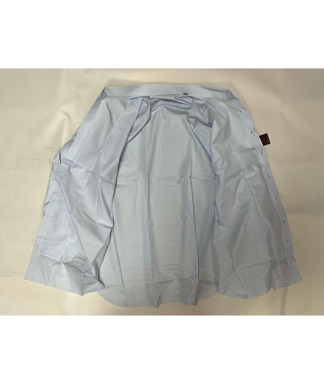 STEFANO RICCI Голубая хлопковая классическая рубашка, фото 2