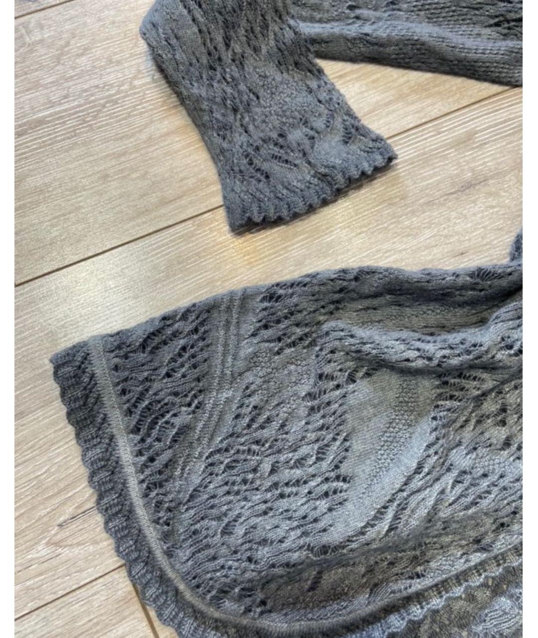 ERMANNO SCERVINO Серый шерстяной кардиган, фото 5