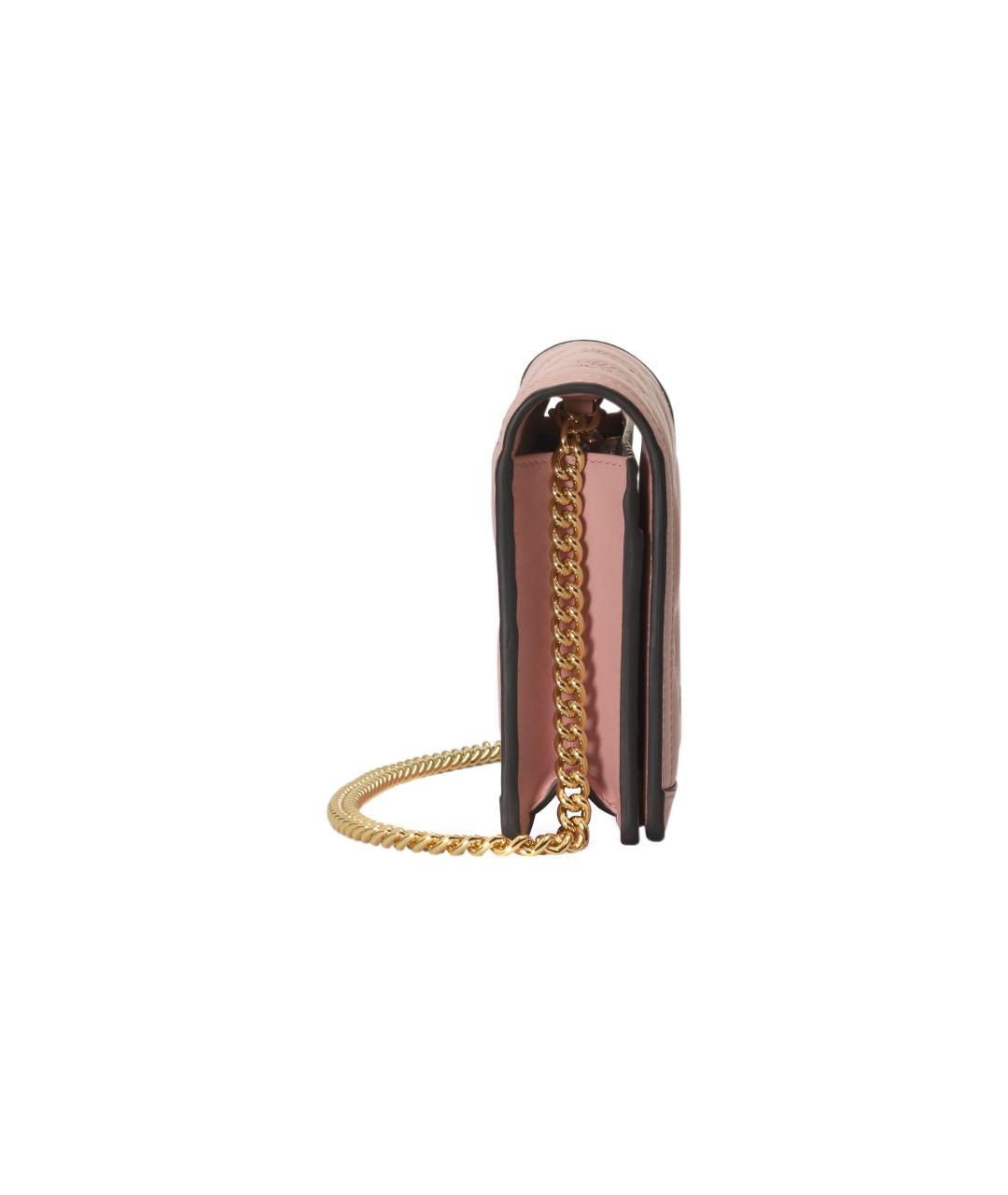 GUCCI Розовый кожаный кошелек, фото 4