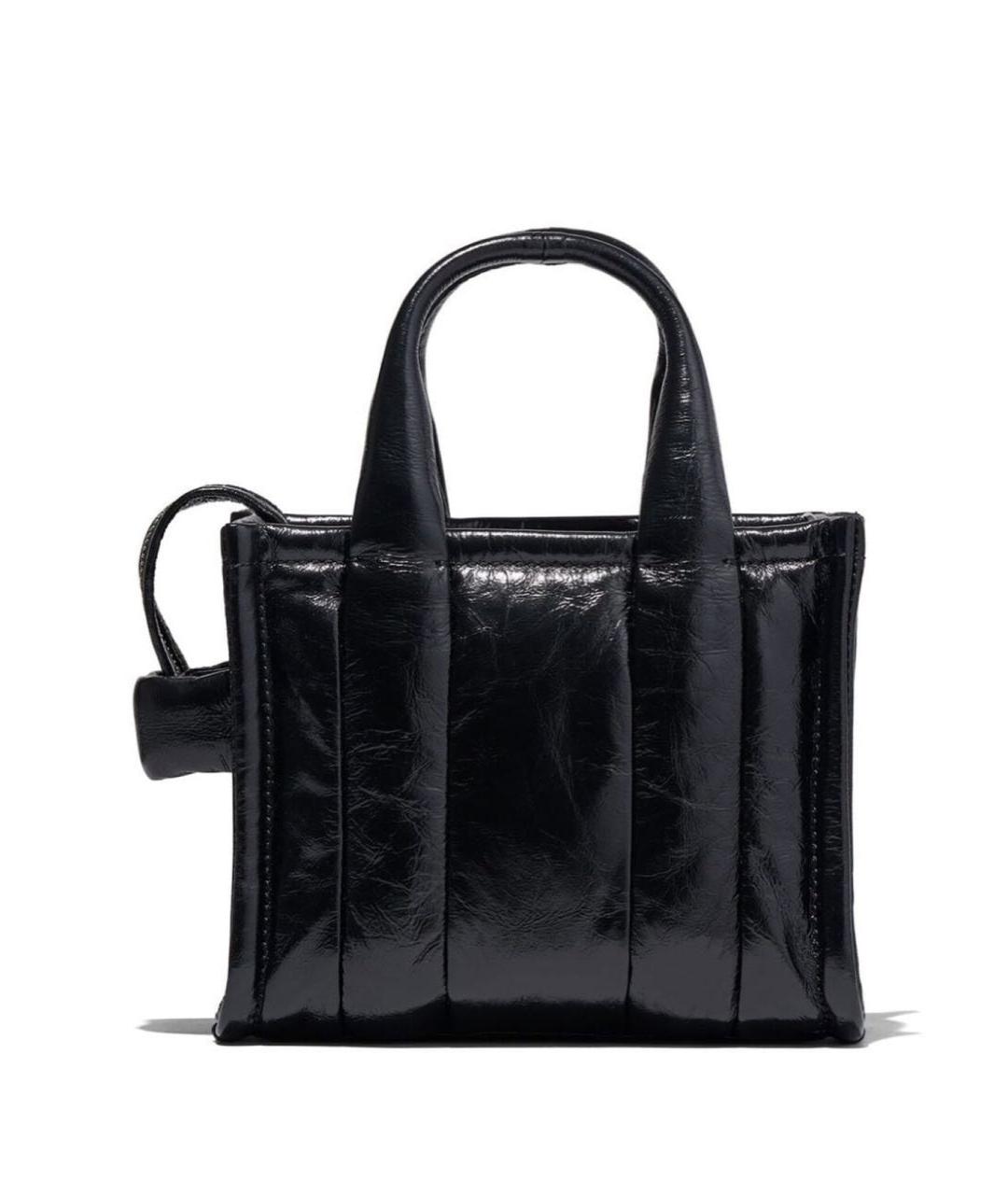 MARC JACOBS Черная сумка через плечо из лакированной кожи, фото 3