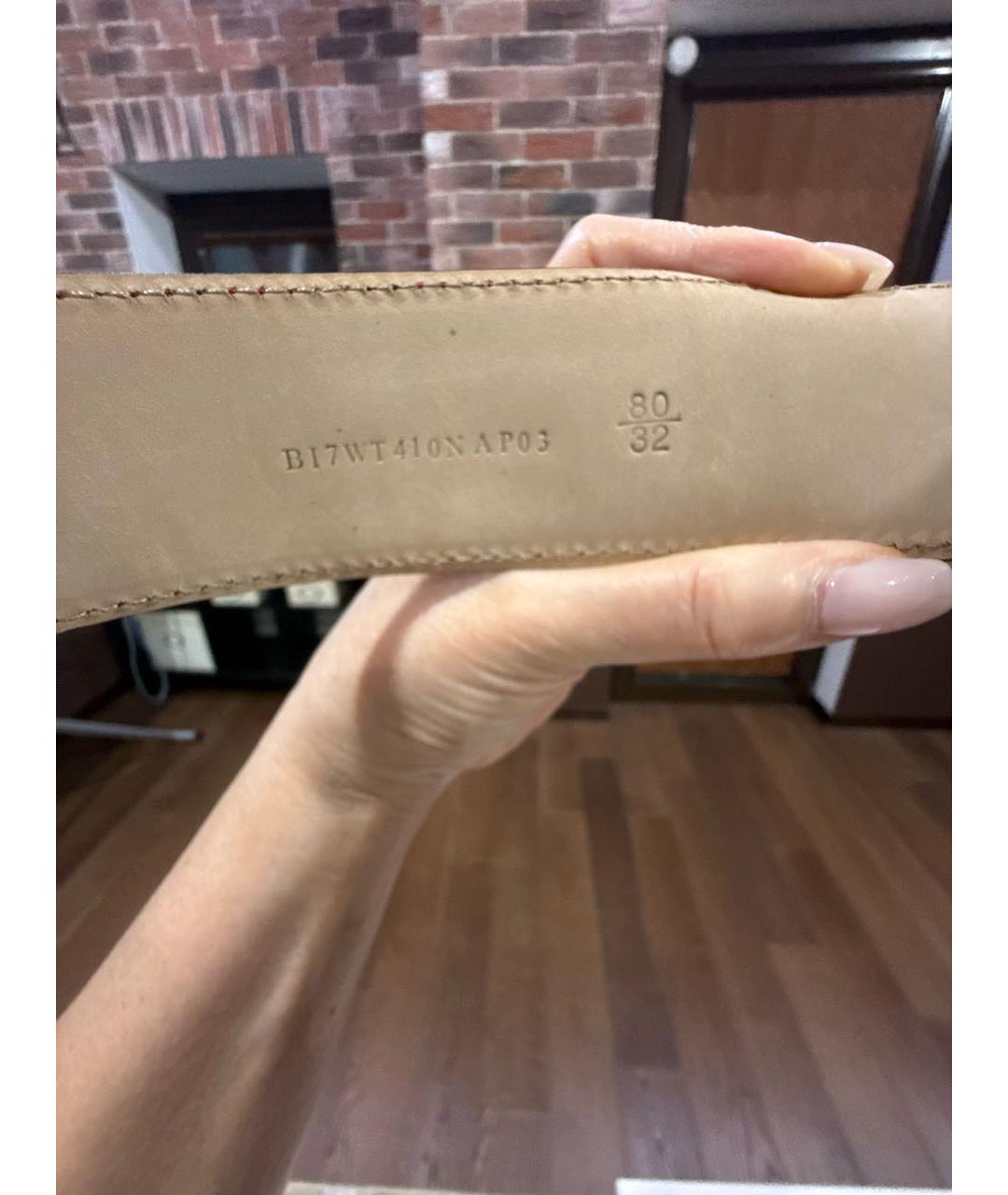 VALENTINO Красный кожаный ремень, фото 3