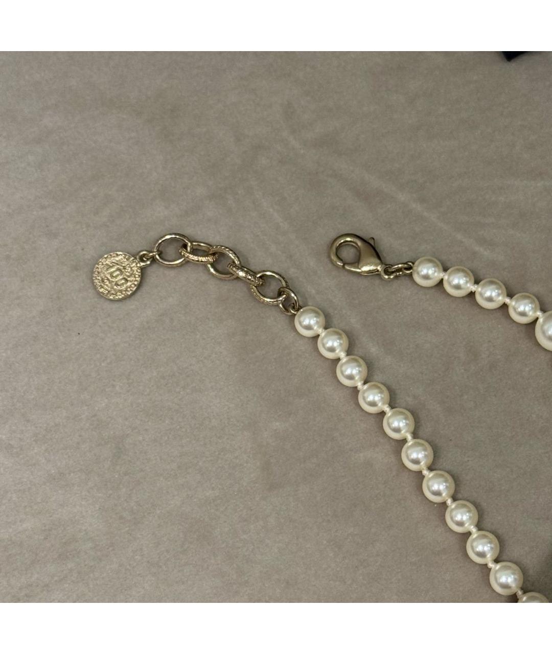 CHANEL Золотое металлическое колье, фото 7