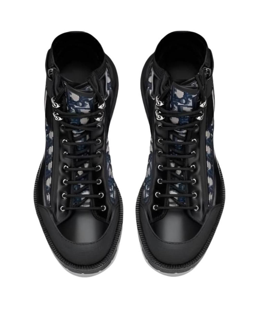 CHRISTIAN DIOR Черные высокие ботинки, фото 4