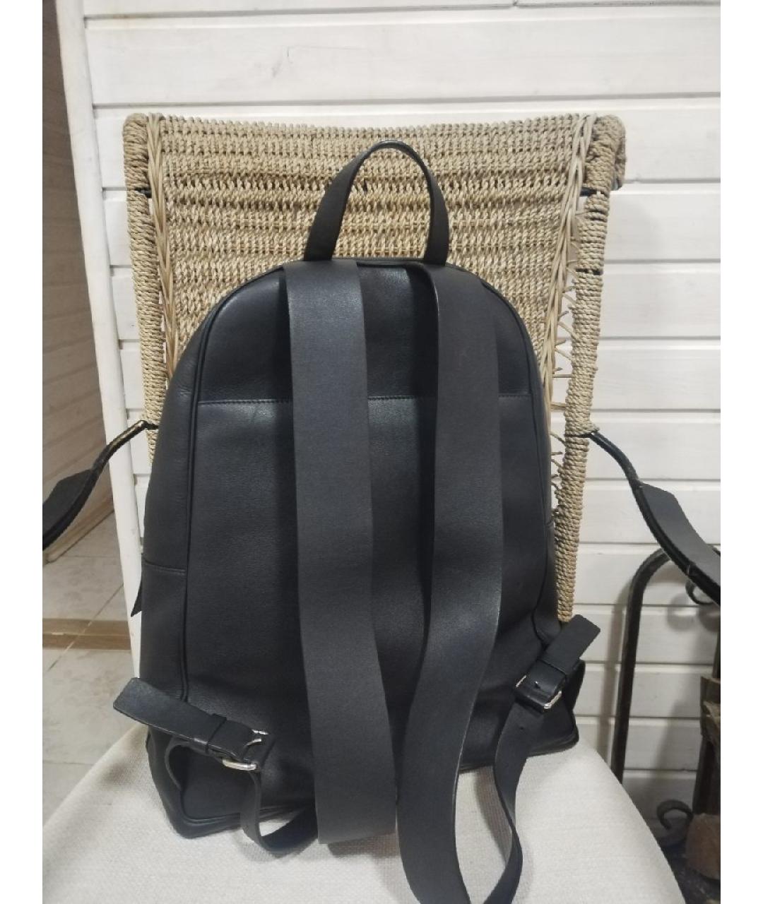 VALENTINO Черный кожаный рюкзак, фото 2