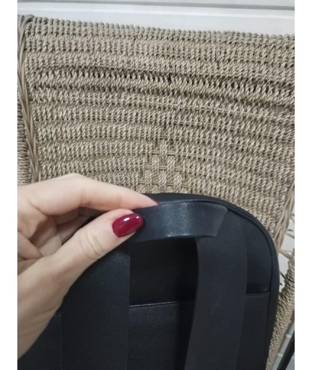 VALENTINO Черный кожаный рюкзак, фото 3