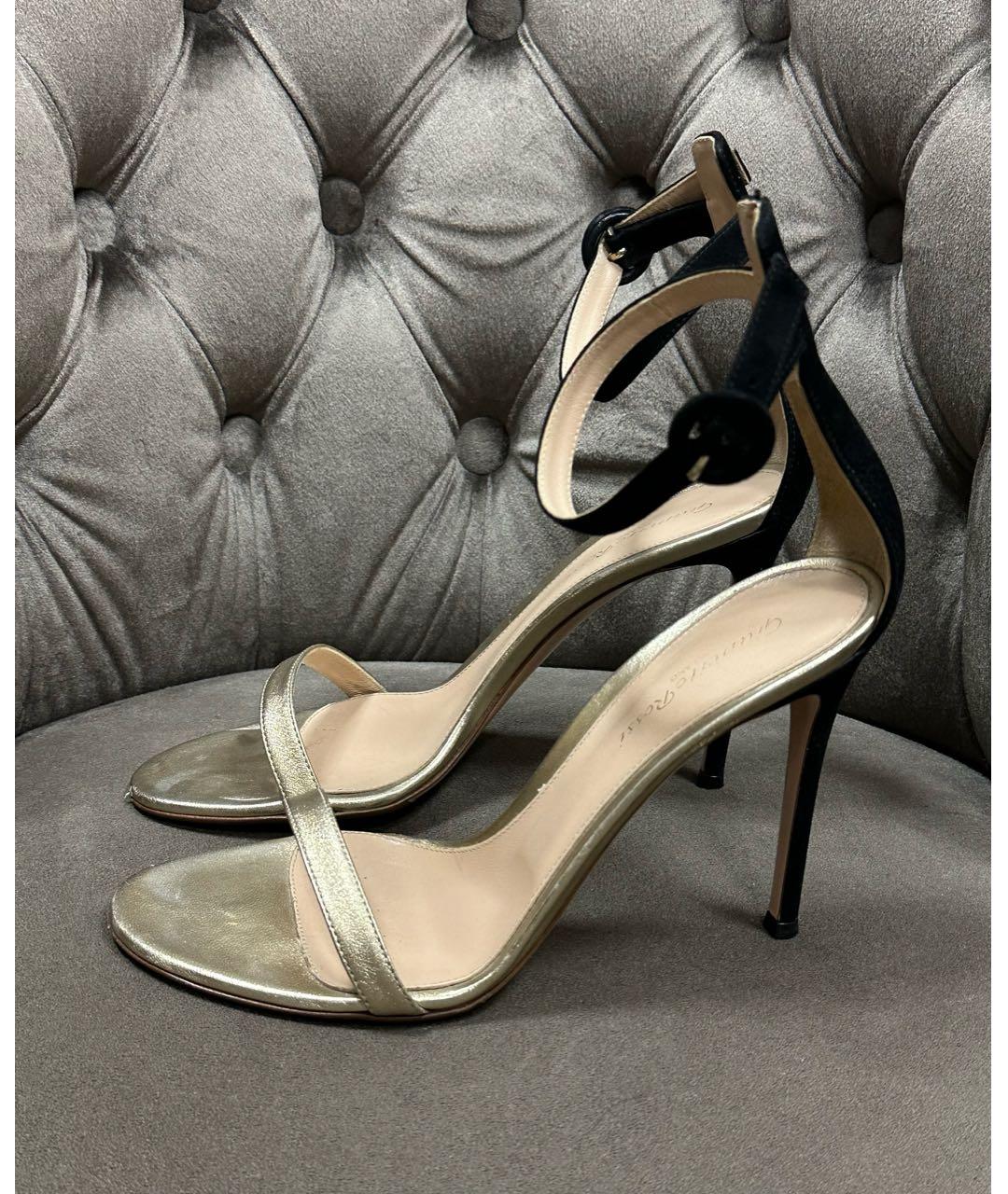 GIANVITO ROSSI Мульти кожаные босоножки, фото 6