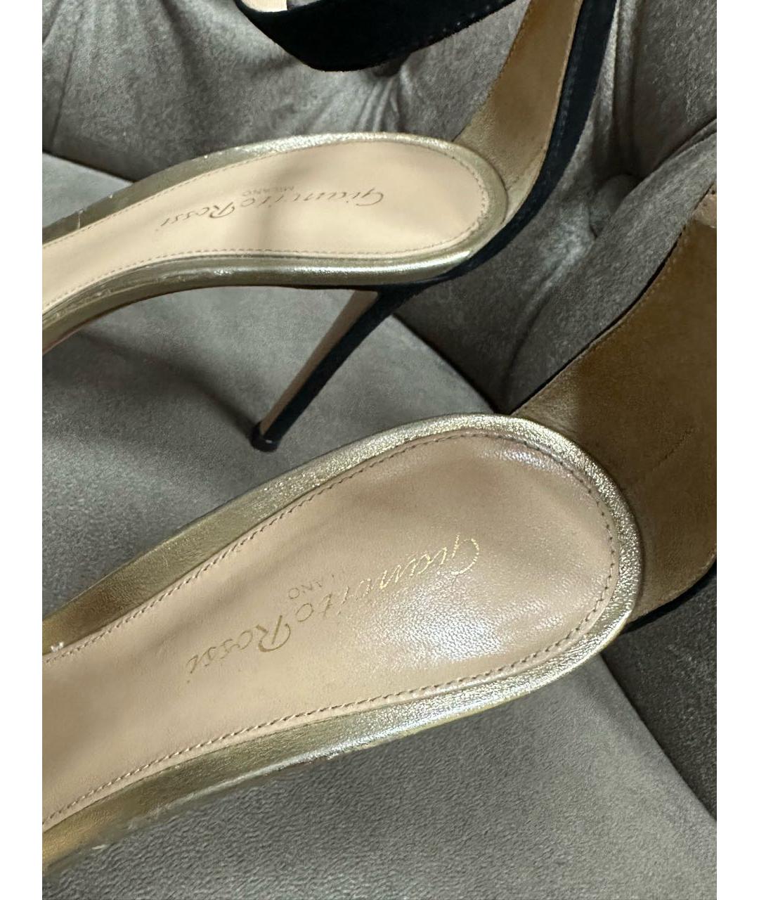 GIANVITO ROSSI Мульти кожаные босоножки, фото 3