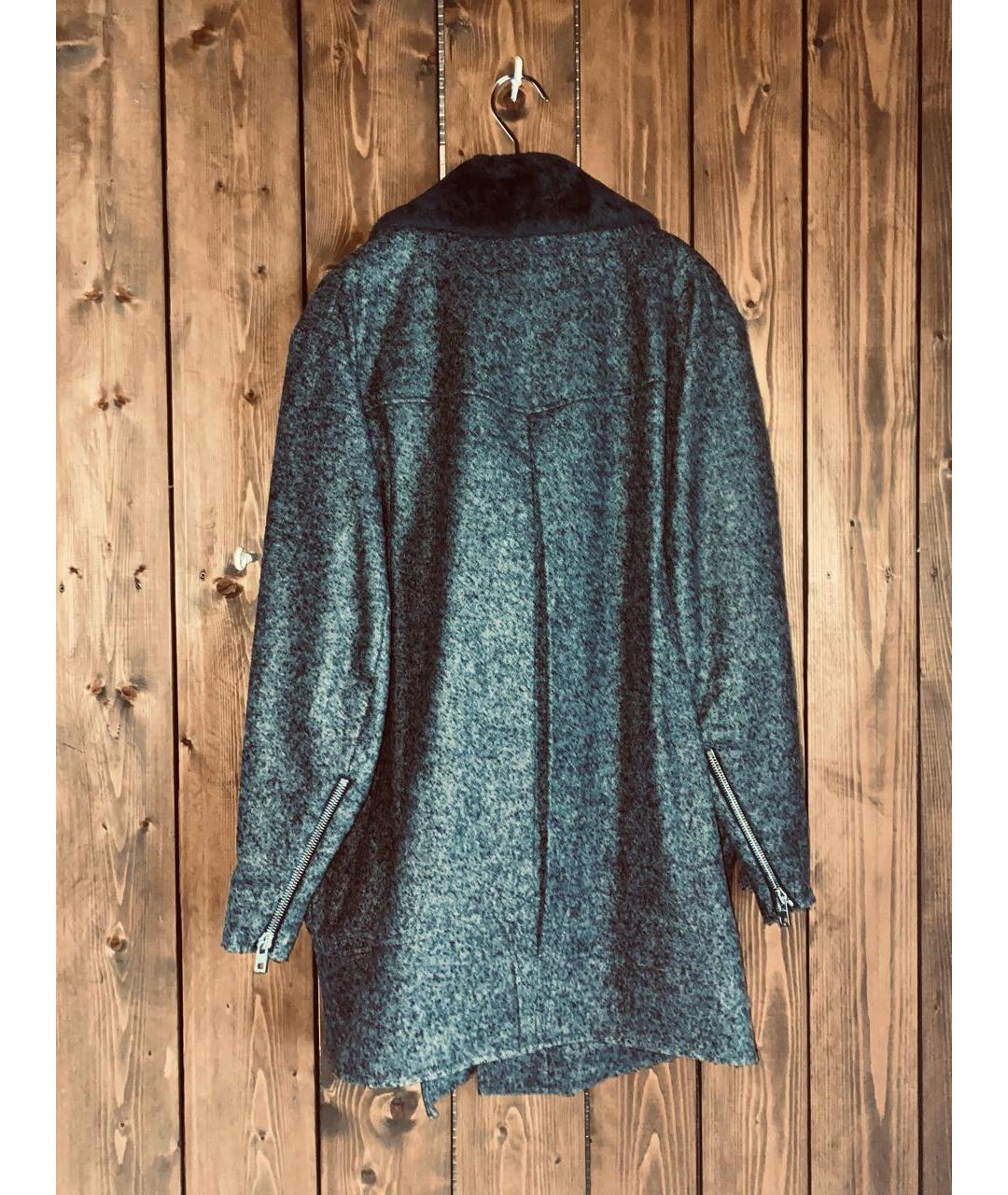 RAG & BONE Серое шерстяное пальто, фото 8