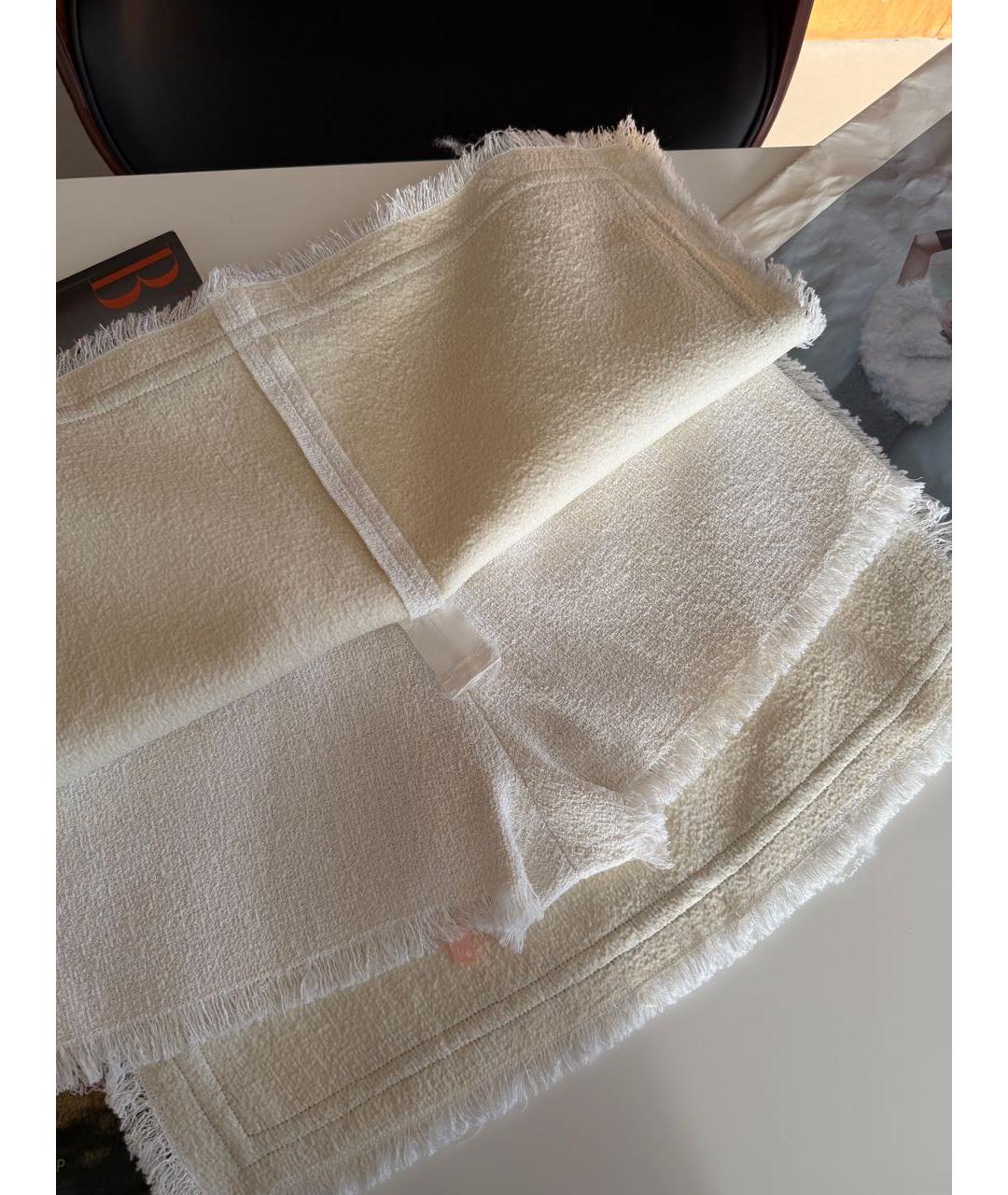 MSGM Белая хлопковая юбка мини, фото 4