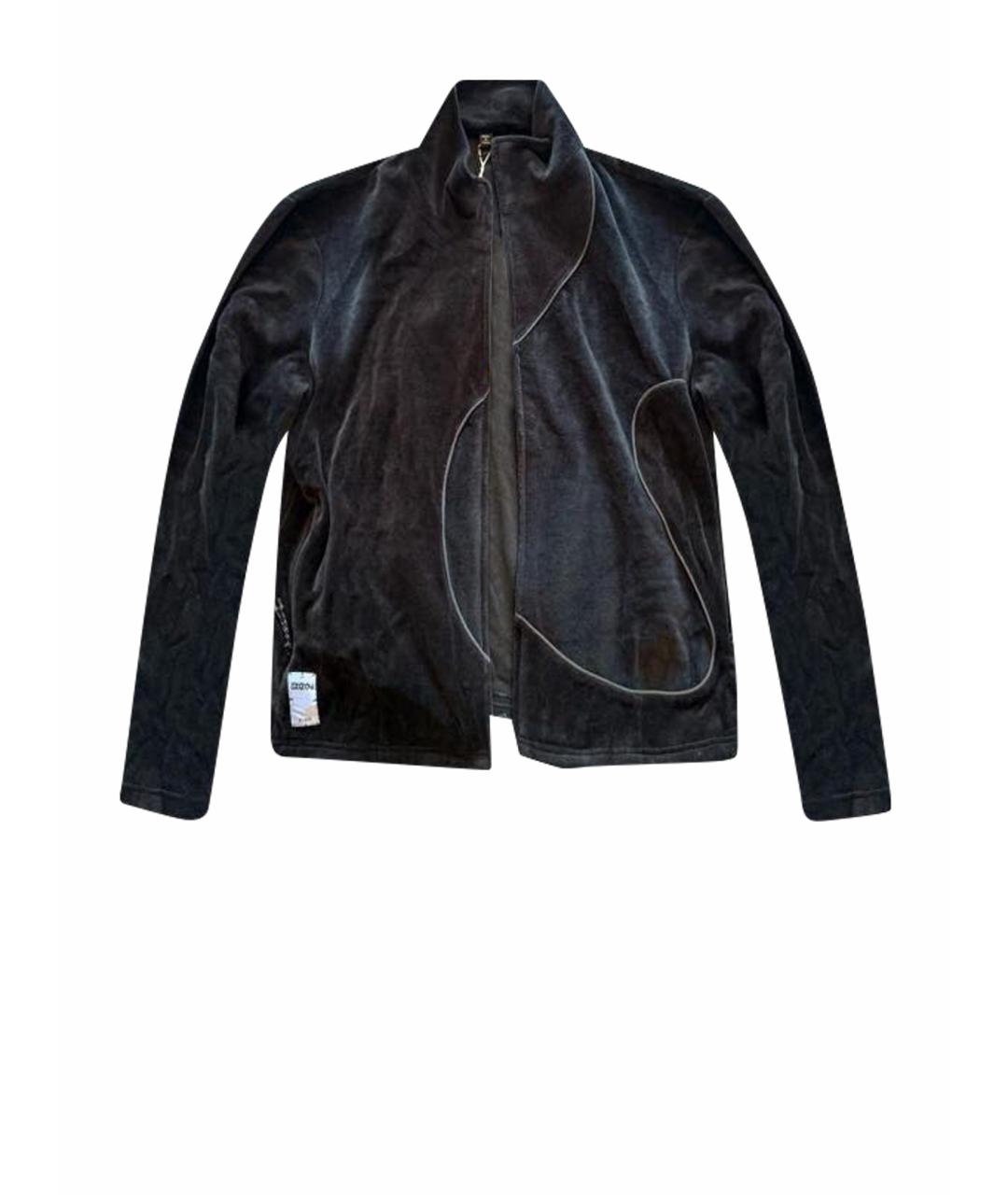 MCQ ALEXANDER MCQUEEN Черный велюровый кардиган, фото 1