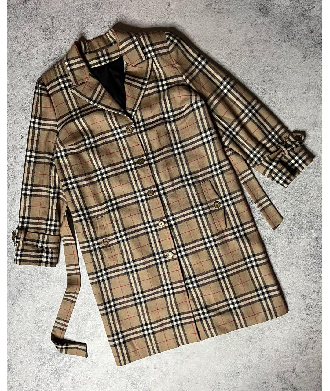 BURBERRY Бежевое шерстяное пальто, фото 2