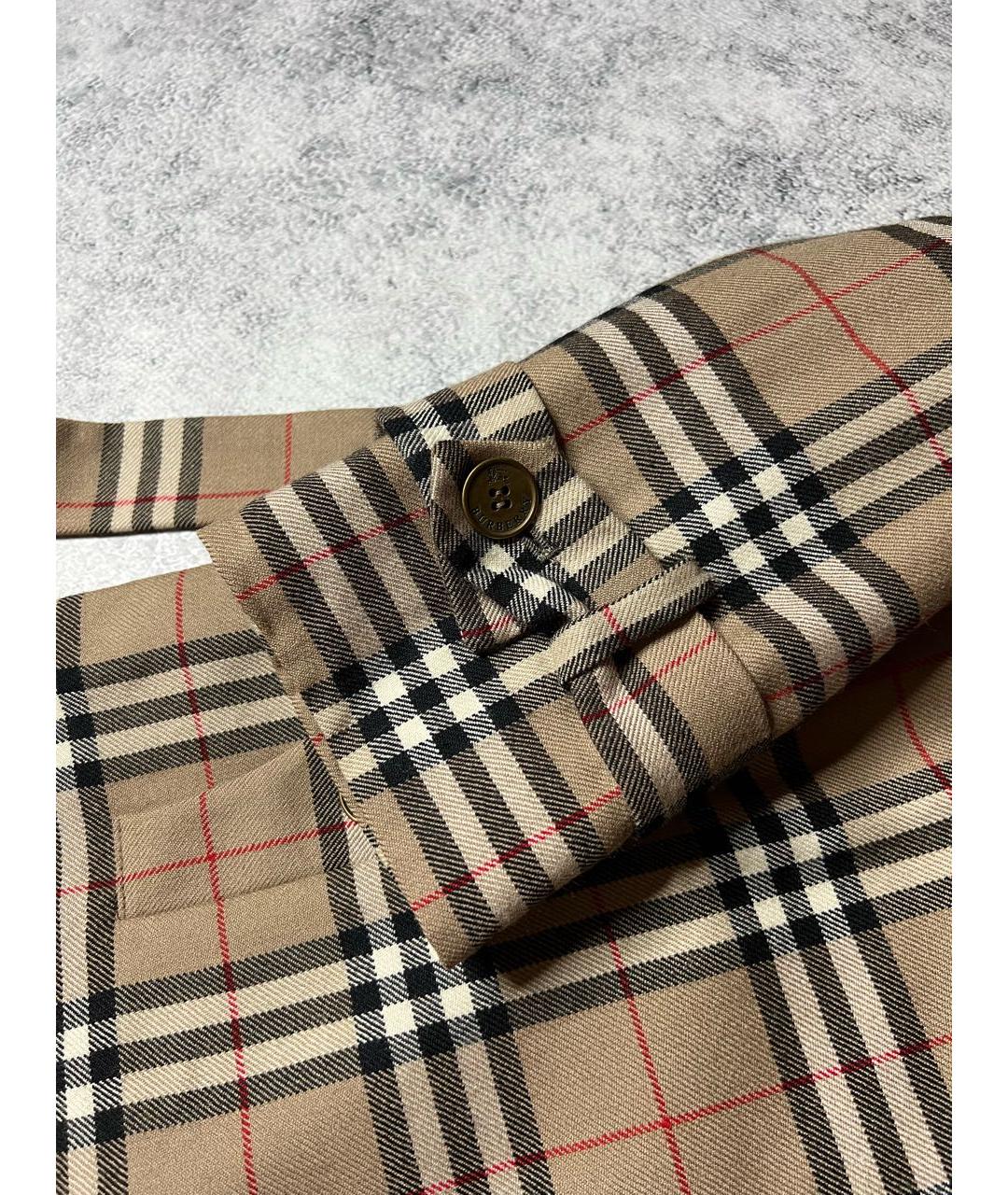 BURBERRY Бежевое шерстяное пальто, фото 6