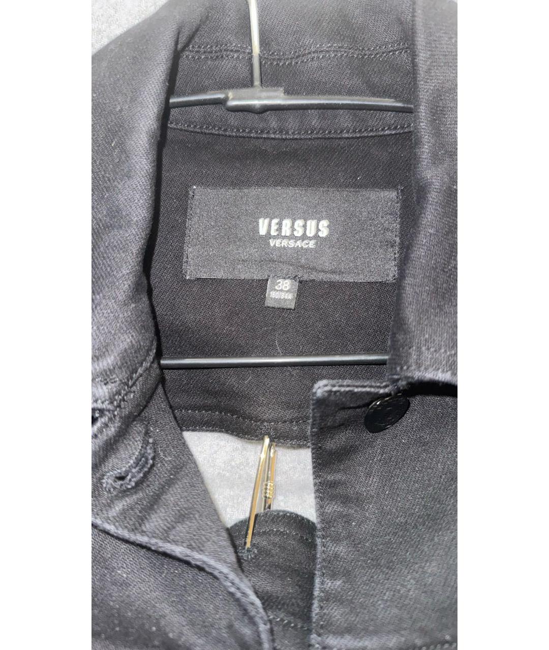 VERSUS VERSACE Черная деним куртка, фото 3