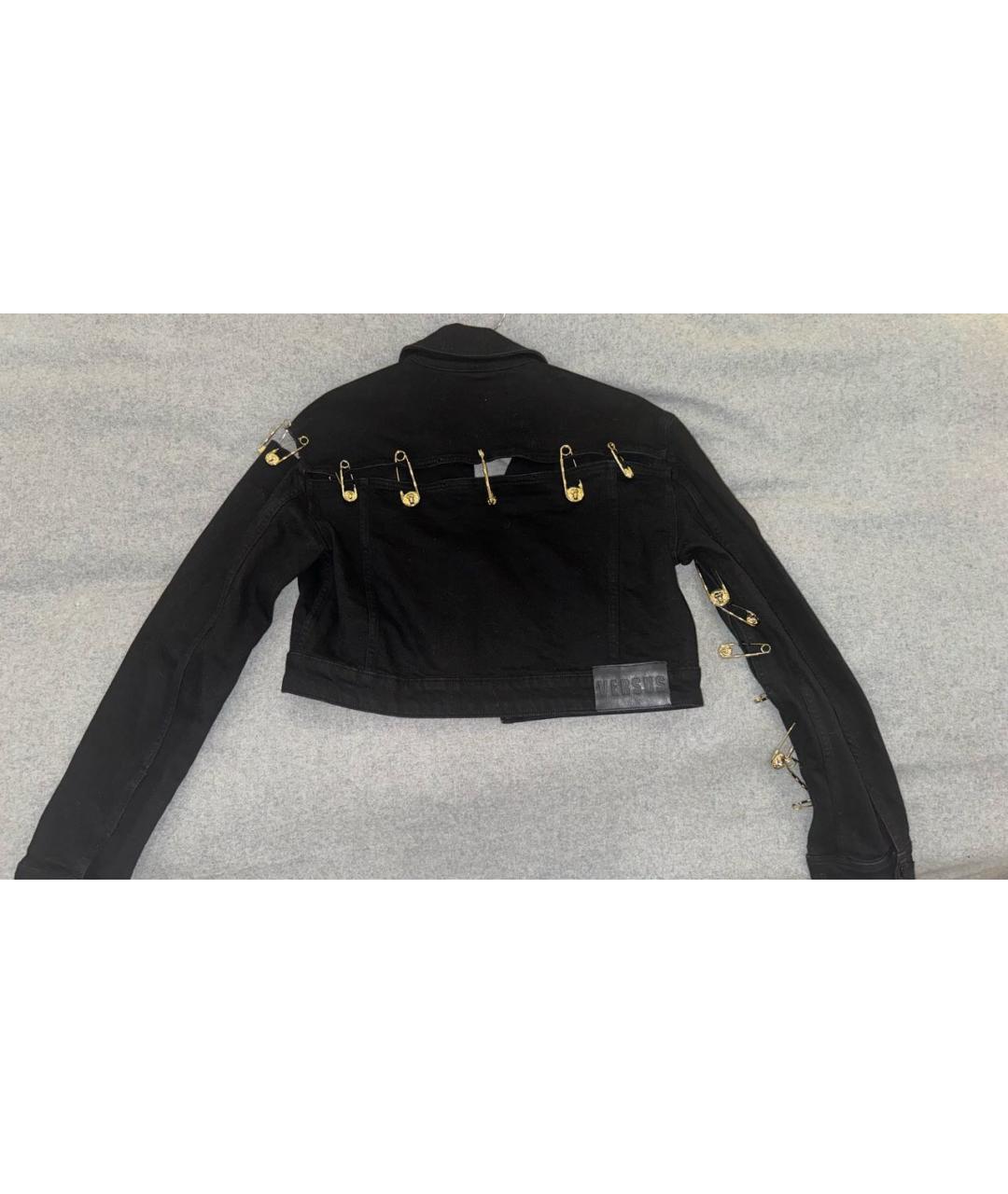 VERSUS VERSACE Черная деним куртка, фото 2