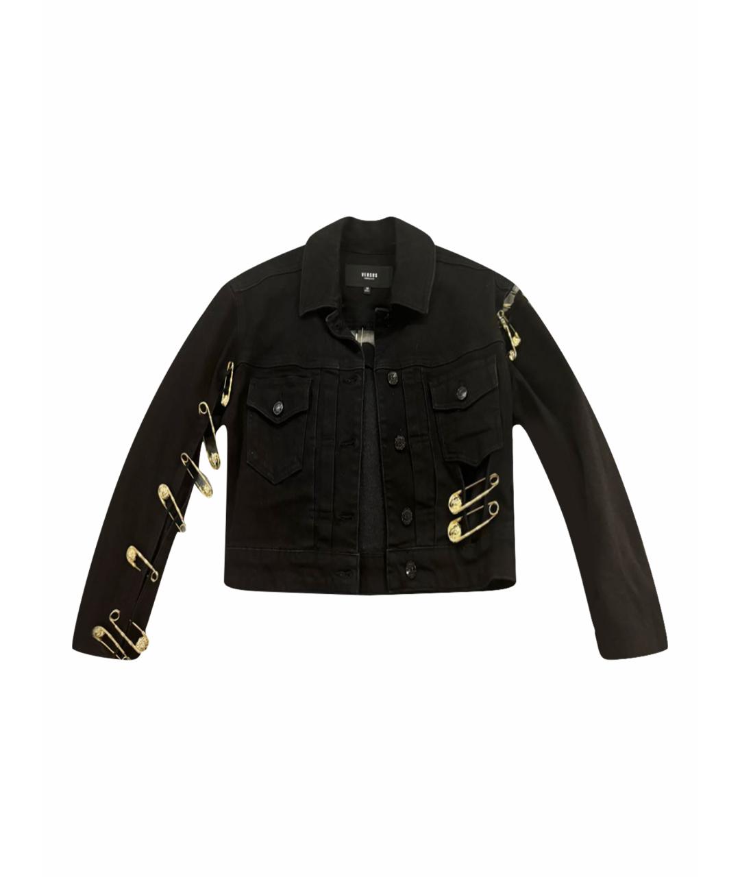 VERSUS VERSACE Черная деним куртка, фото 1