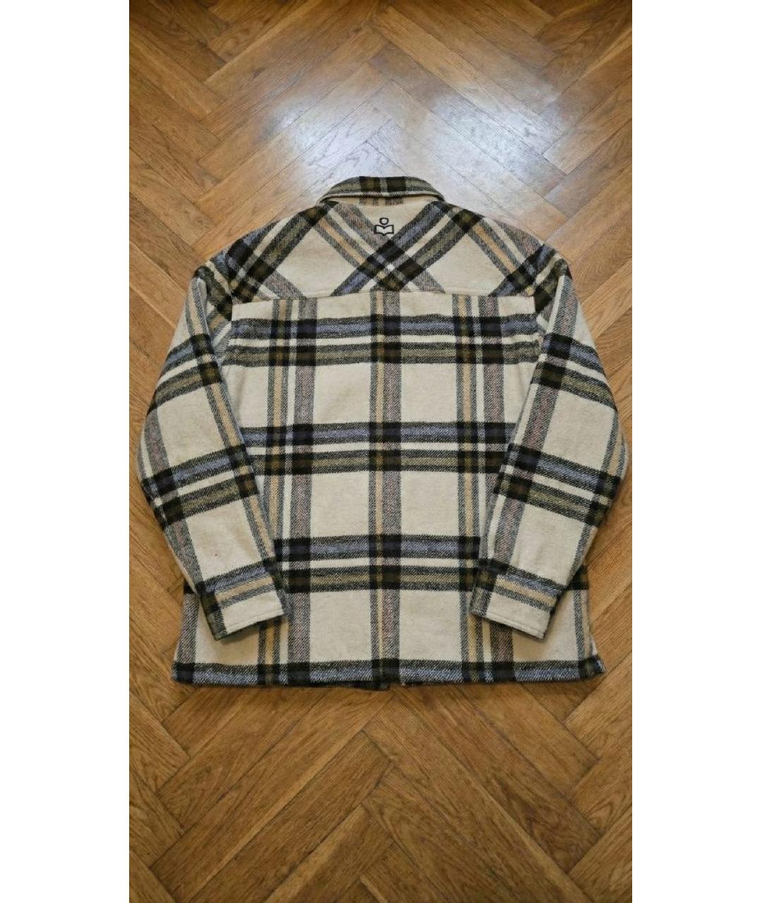 ISABEL MARANT Бежевое полиэстеровое пальто, фото 2