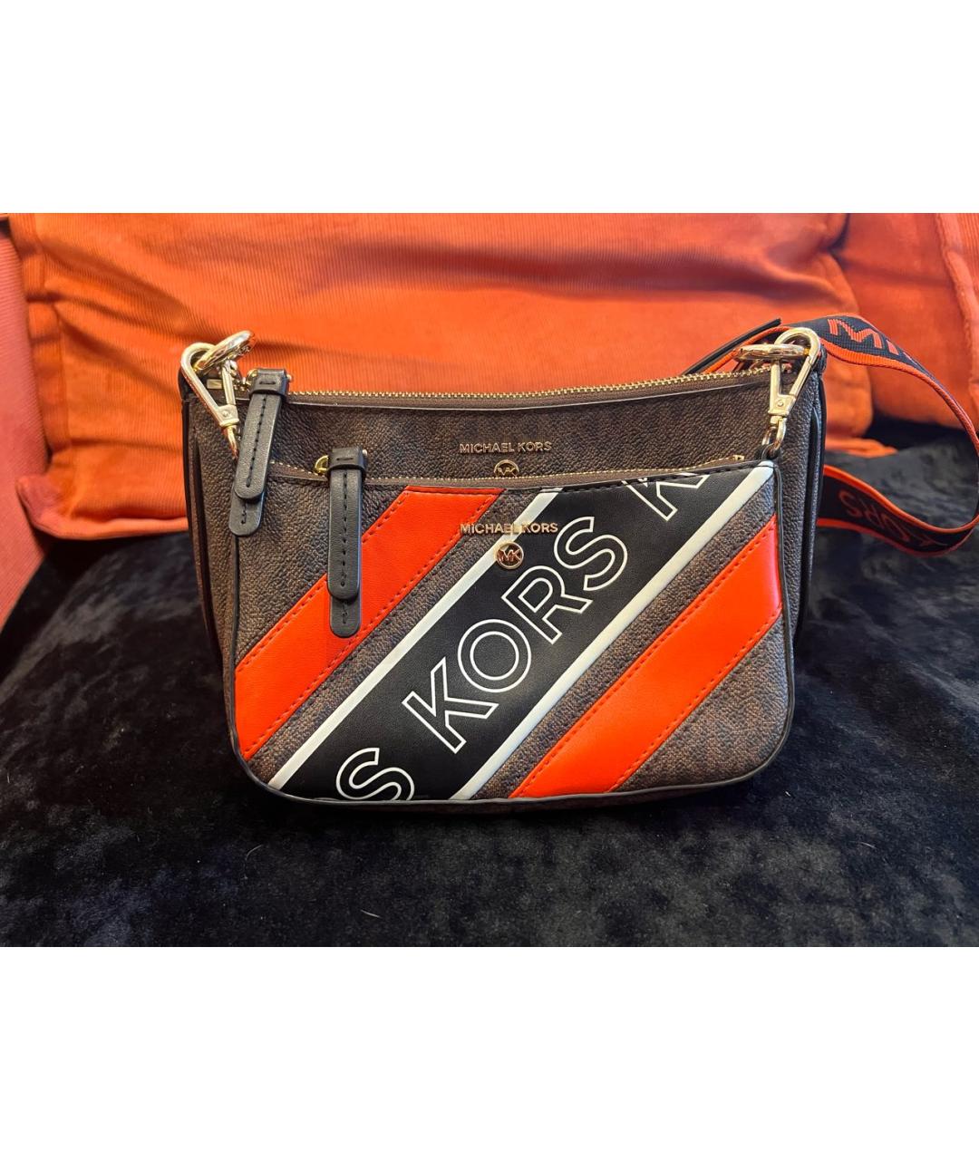 MICHAEL KORS Коричневая сумка через плечо, фото 5