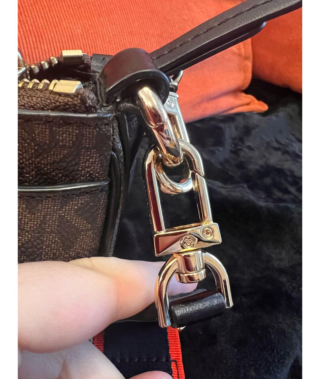 MICHAEL KORS Коричневая сумка через плечо, фото 3