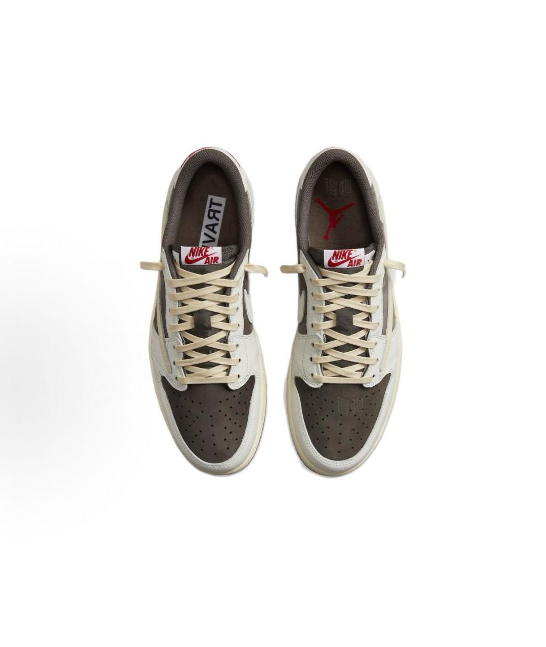 CACTUS JACK BY TRAVIS SCOTT Бежевые замшевые низкие кроссовки / кеды, фото 3