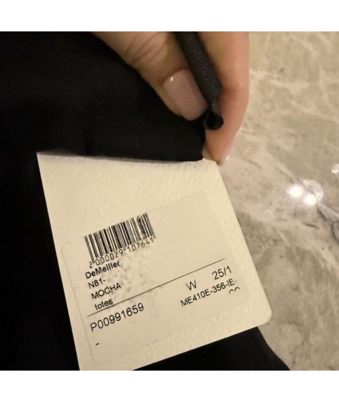 DEMELLIER Коричневая замшевая сумка тоут, фото 8