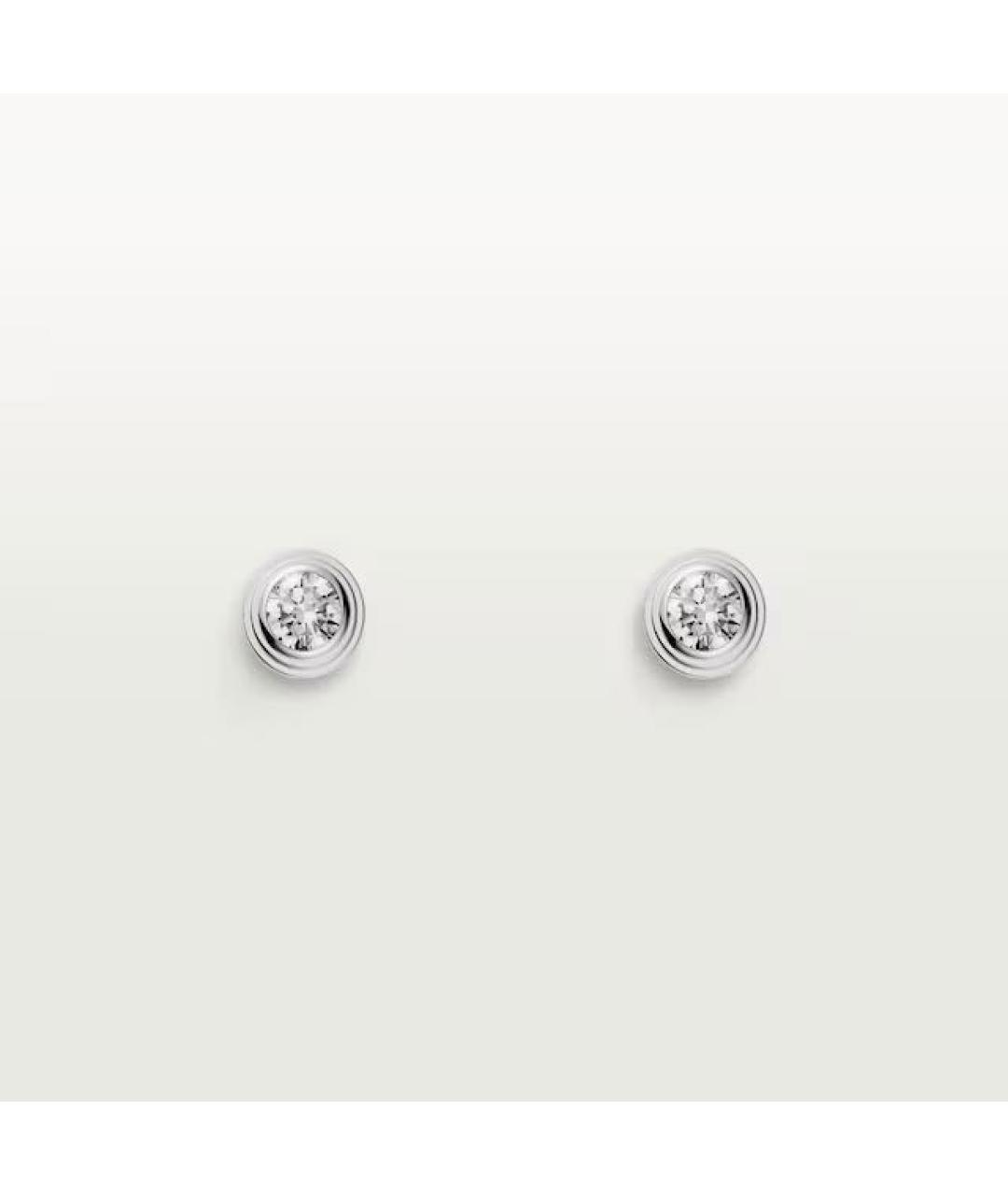 CARTIER Серебряные серьги из белого золота, фото 2