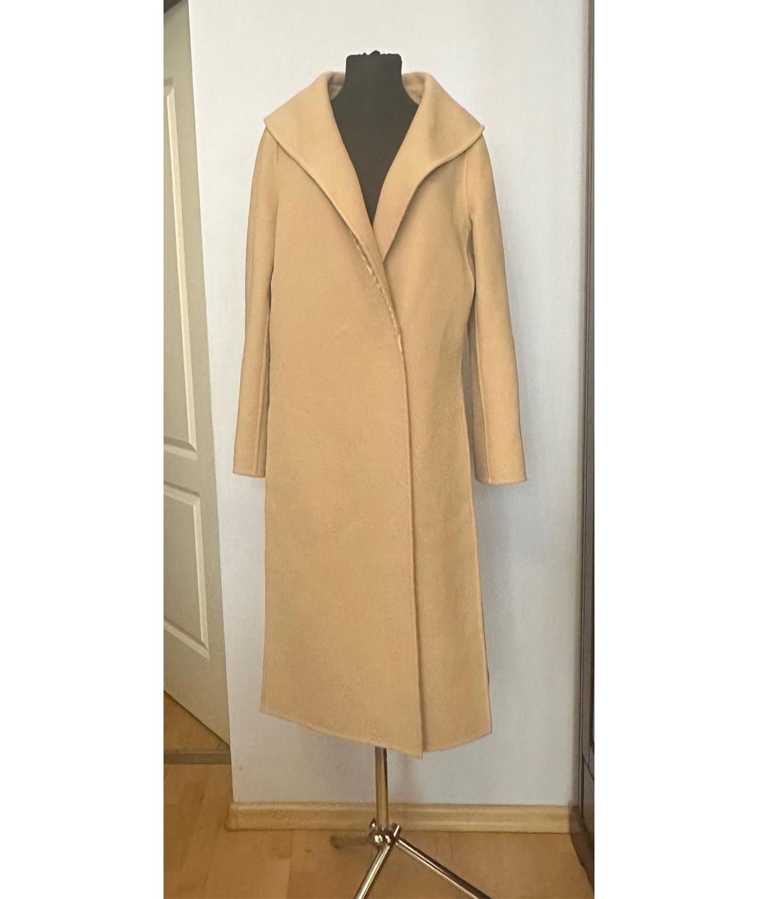 FENDI Бежевое шерстяное пальто, фото 7