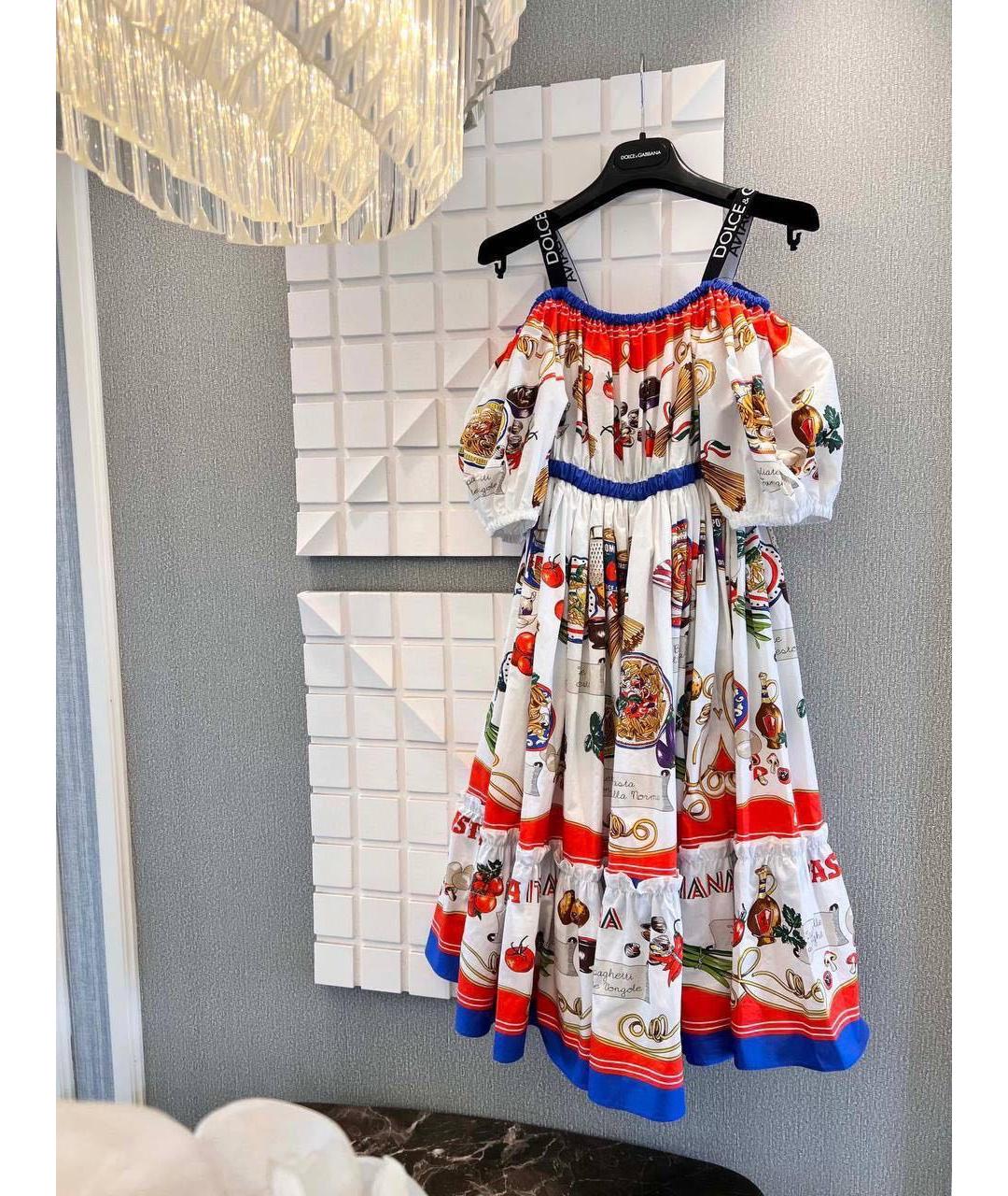 DOLCE&GABBANA Мульти хлопковый сарафан, фото 6