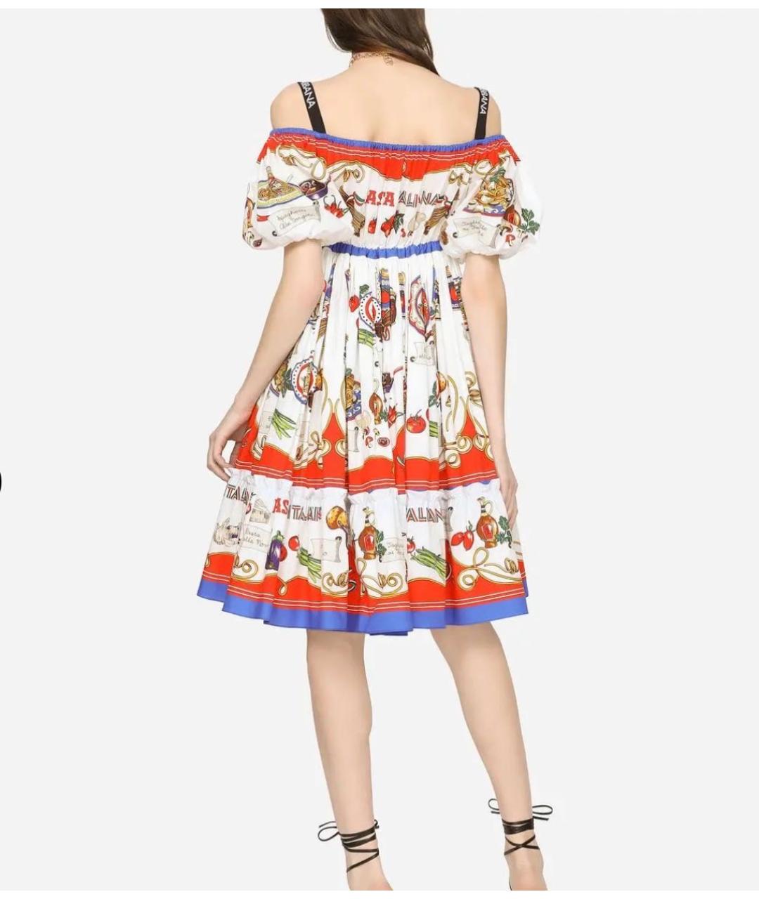 DOLCE&GABBANA Мульти хлопковый сарафан, фото 2