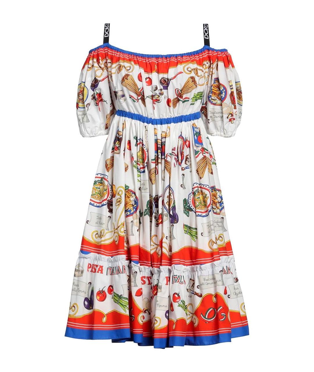 DOLCE&GABBANA Мульти хлопковый сарафан, фото 1