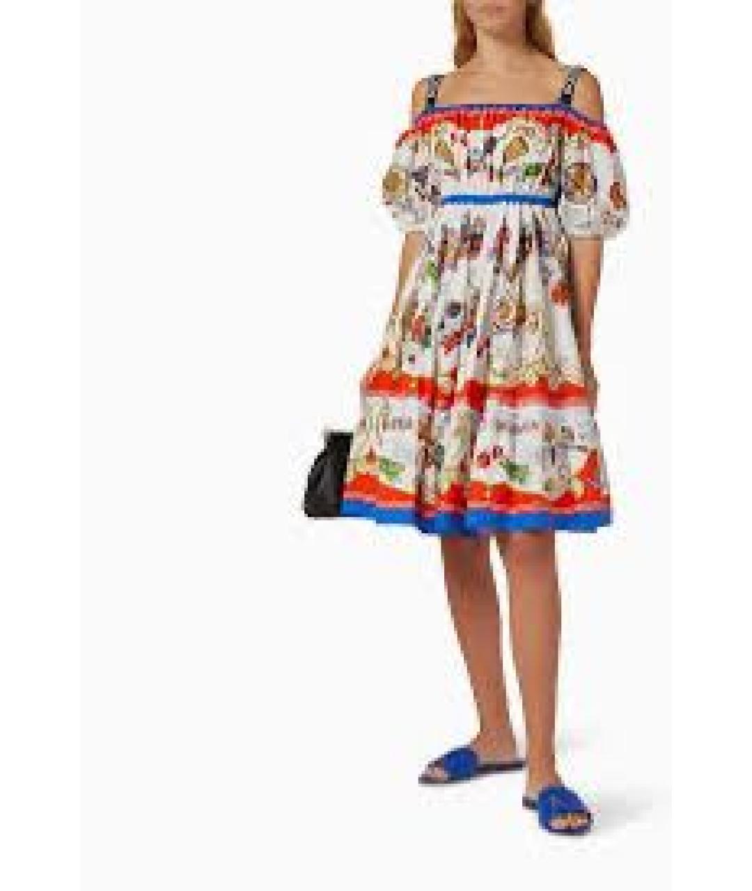 DOLCE&GABBANA Мульти хлопковый сарафан, фото 3