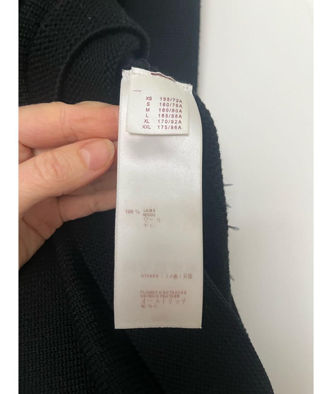 LOUIS VUITTON Черное шерстяное коктейльное платье, фото 5