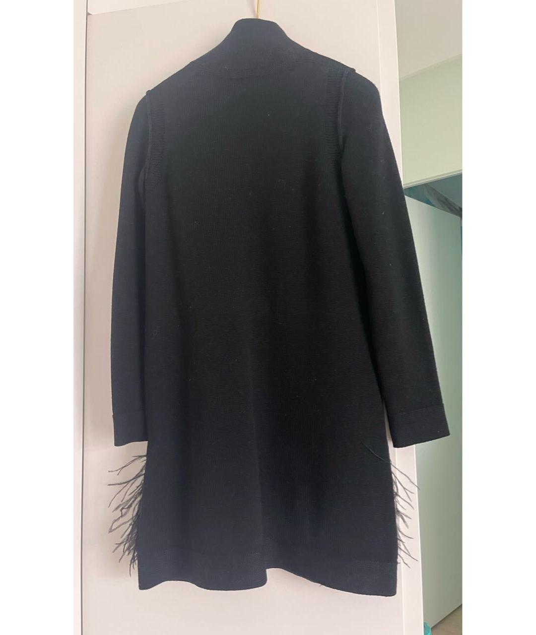 LOUIS VUITTON Черное шерстяное коктейльное платье, фото 2