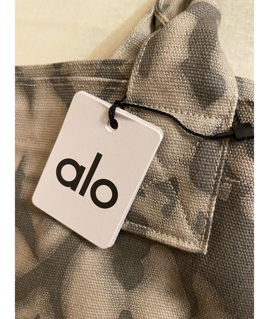 ALO YOGA Серая тканевая дорожная/спортивная сумка, фото 3