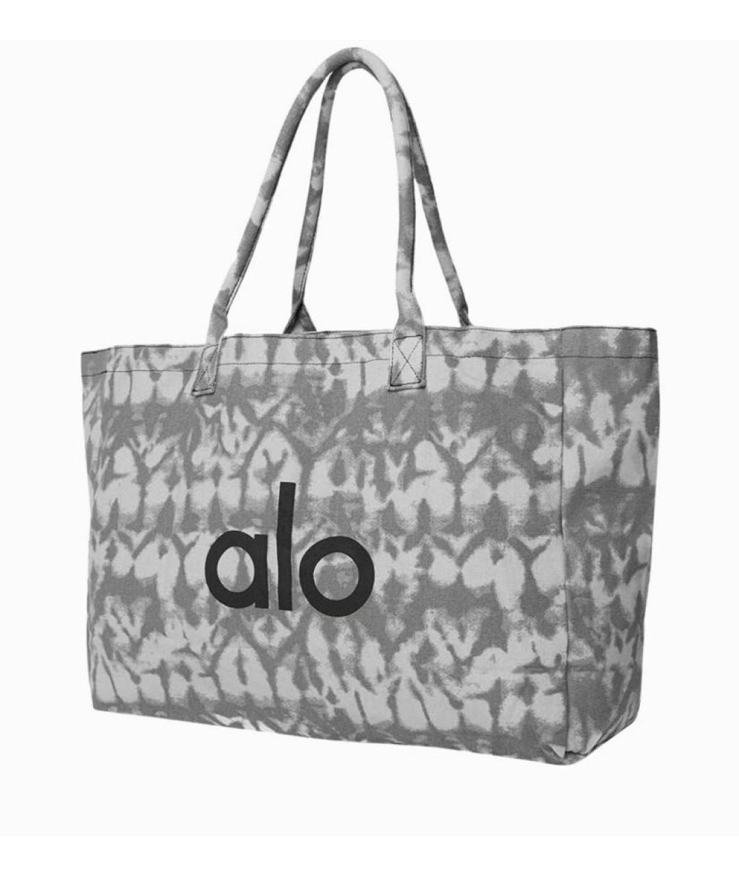 ALO YOGA Серая тканевая дорожная/спортивная сумка, фото 8