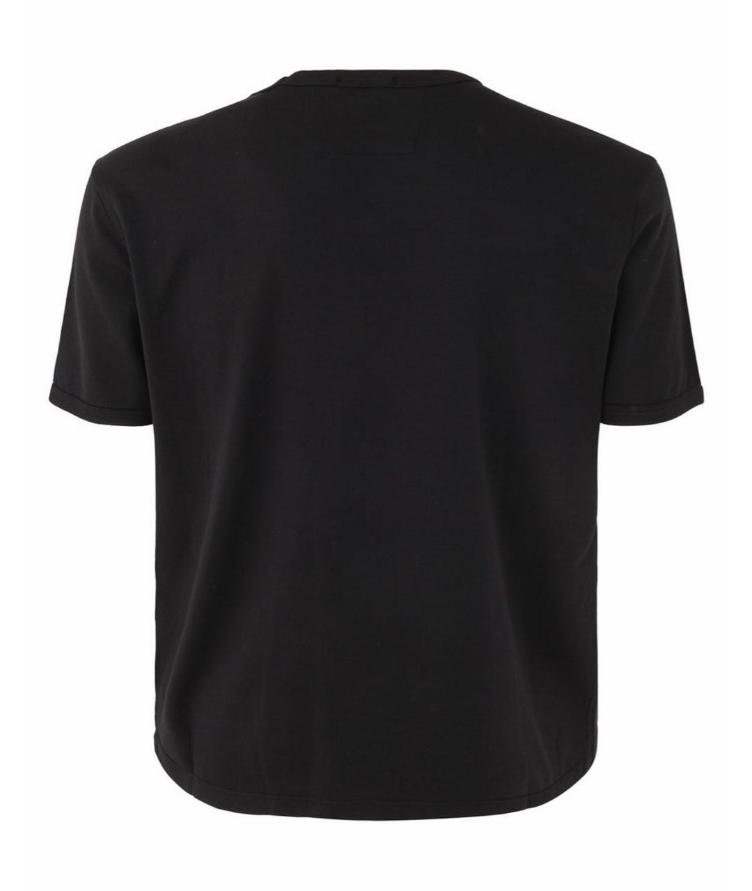 CP COMPANY Черная хлопковая футболка, фото 2