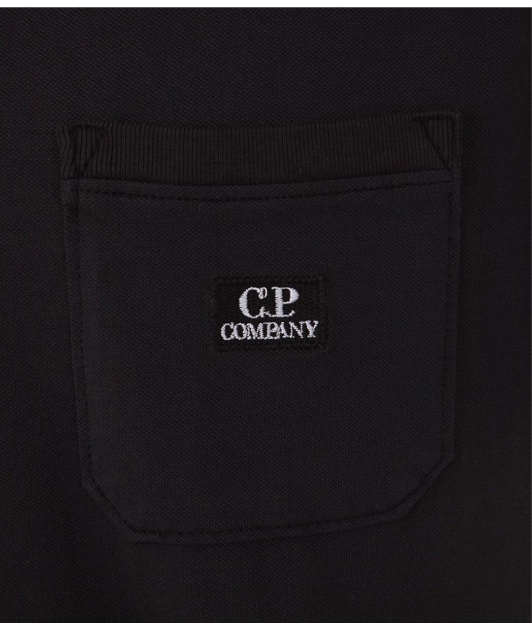 CP COMPANY Черная хлопковая футболка, фото 3