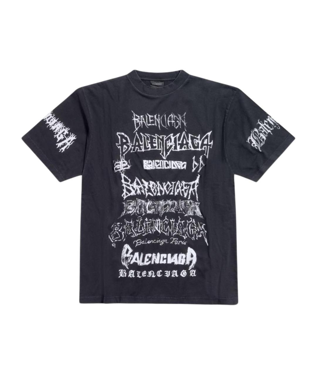 BALENCIAGA Черная футболка, фото 1