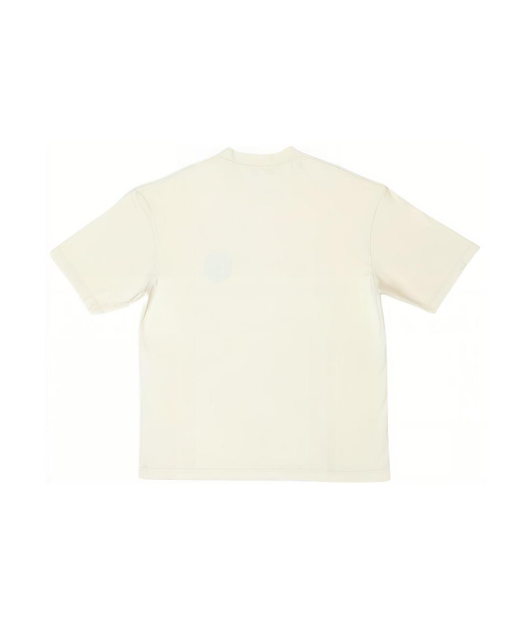BALENCIAGA Бежевая футболка, фото 2