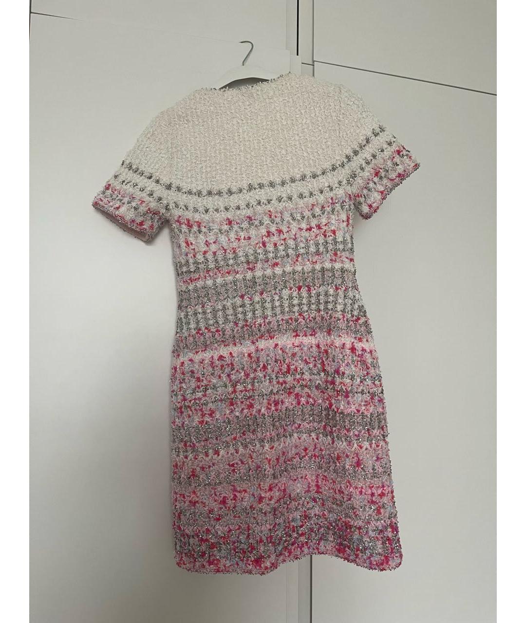 CHANEL Розовое кашемировое коктейльное платье, фото 2